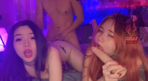 Thanh niên số hưởng được em người yêu đưa cả bạn thân về phòng cho chịch